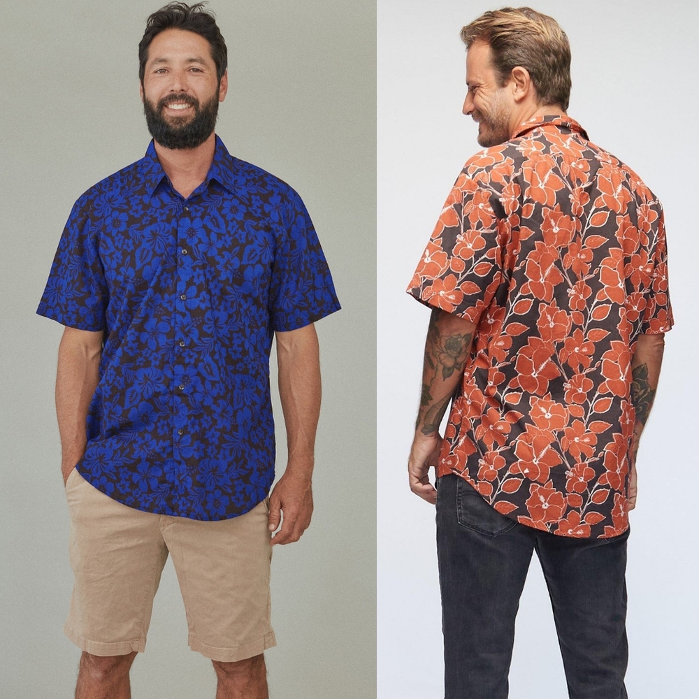 New Acacia Swimwear Men's Aloha Shirt Vintage Aloha Hawaii XL Button Down Men - Picture 5 of 16